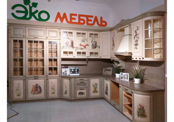 Кухонный гарнитур ШАТО с художественной росписью